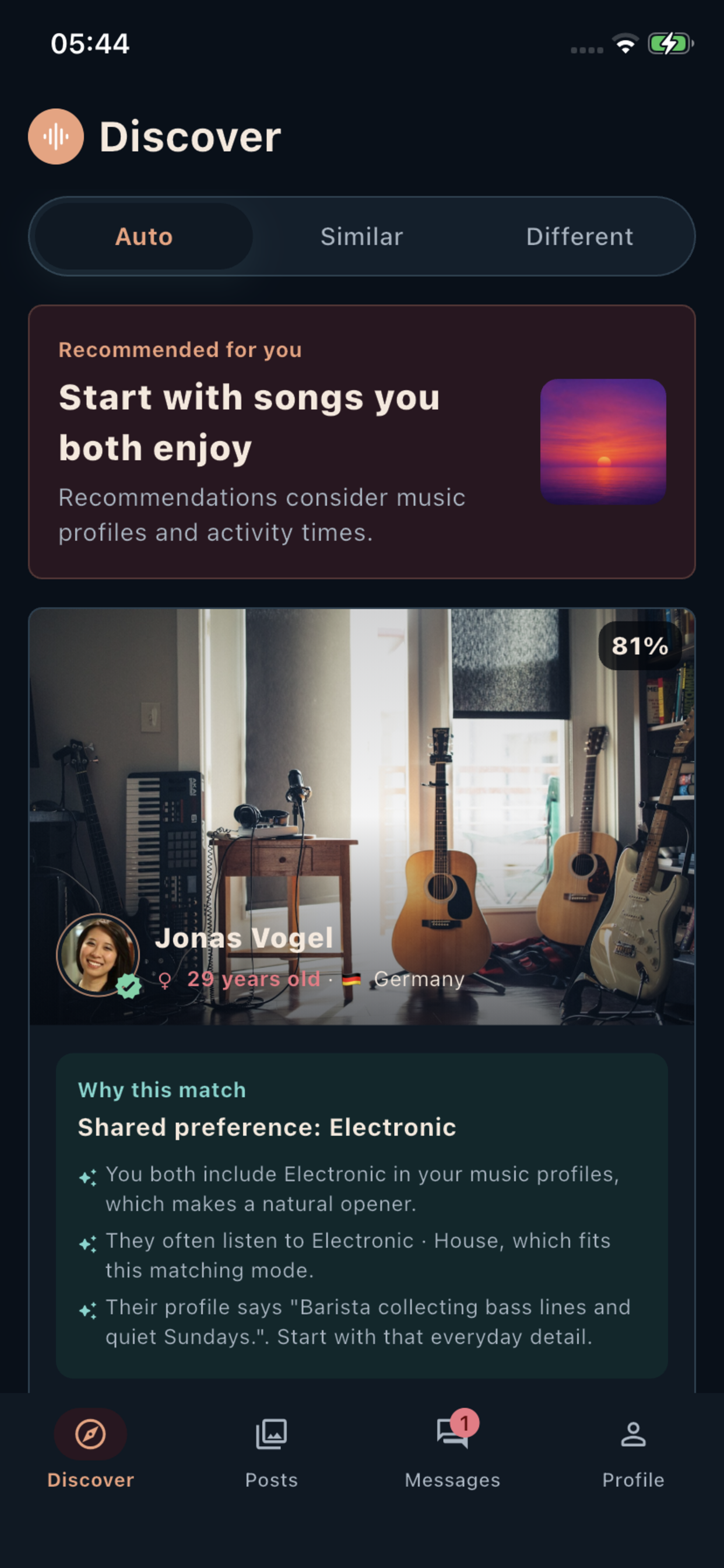 ResoNote discovery screen