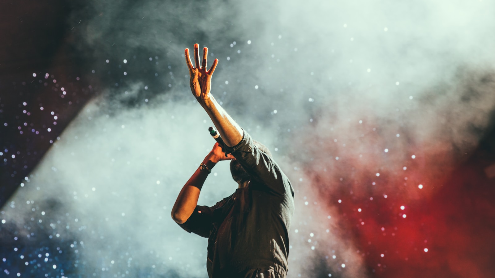 Performer on a stage